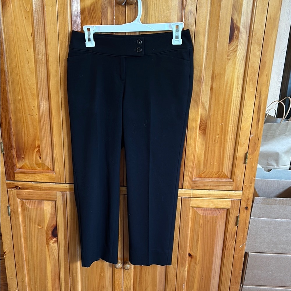 WHBM Classic Black Cropped Pants